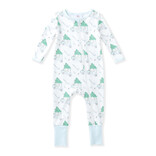 Swoon Baby Swoon Baby Blue Santa's Caddy Romper
