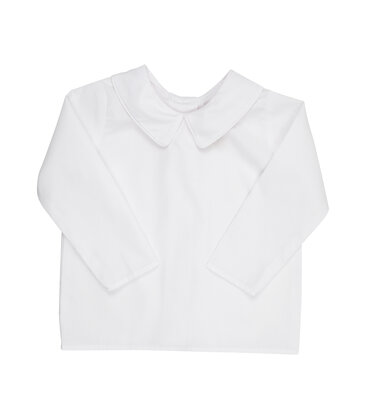 The Beaufort Bonnet Company TBBC Peter Pan Collar Shirt Onesie - WAW