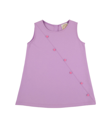 The Beaufort Bonnet Company TBBC Blake Button Dress - Valley High Violet/Winter Park Pink