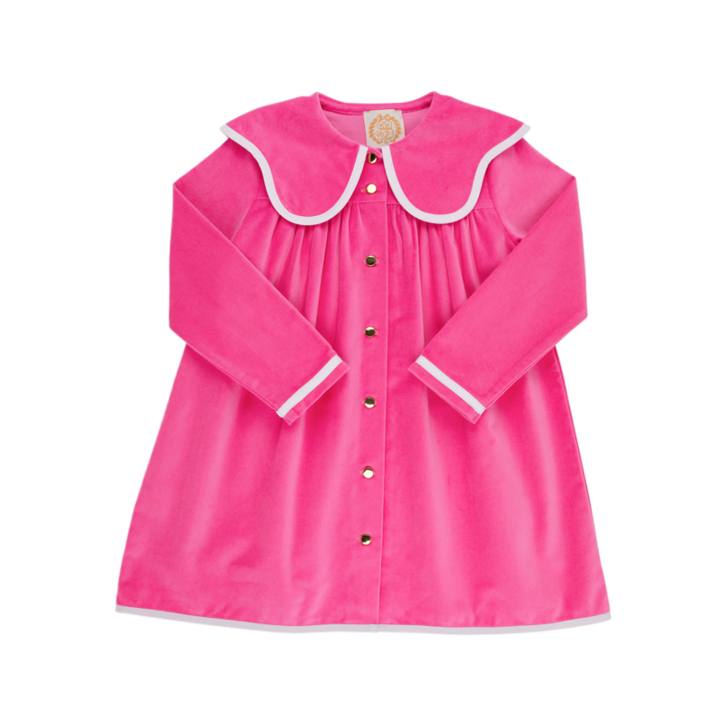 The Beaufort Bonnet Company TBBC Tabitha's Teacher's Pet Dress Velveteen - Winter Park Pink/WAW
