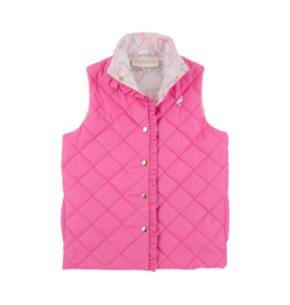 The Beaufort Bonnet Company TBBC Vaughn Vest - Winter Park Pink/Have a Little Heart