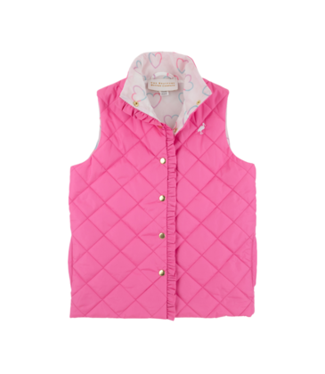 The Beaufort Bonnet Company TBBC Vaughn Vest - Winter Park Pink/Have a Little Heart