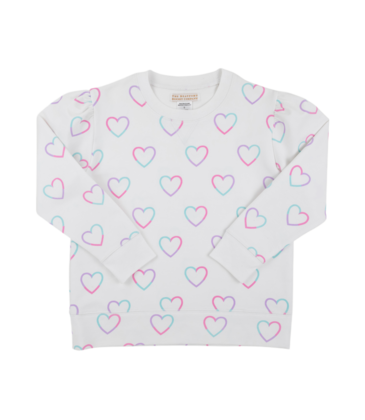 The Beaufort Bonnet Company TBBC Cassidy Comfy Crewneck Puff Sleeve - Have a Little Heart
