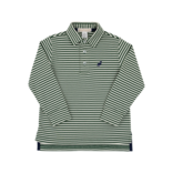 The Beaufort Bonnet Company TBBC Prim & Proper Polo - Grier Green and Palmetto Pearl Stripe/NN