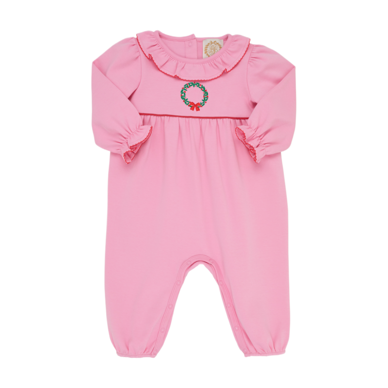 The Beaufort Bonnet Company TBBC Ramona Ruffle Romper - HHP/KKG/Wreath