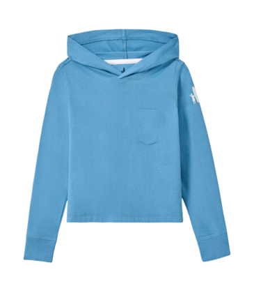 Johnnie-O The Edd Long Sleeve Hooded Pocket T-Shirt - Sailor