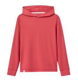 Johnnie-O Durant Long Sleeve Hooded T-Shirt - Racing Red