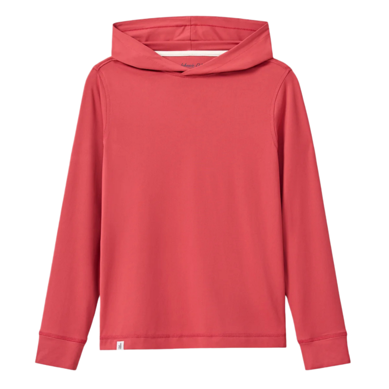 Johnnie-O Durant Long Sleeve Hooded T-Shirt - Racing Red