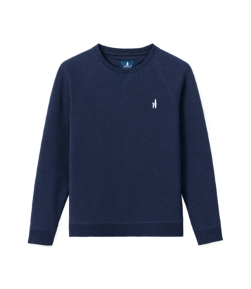 Johnnie-O Freeman Crewneck Fleece Sweatshirt - Midnight Navy
