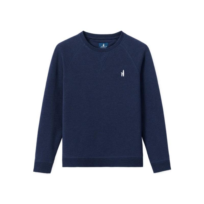 Johnnie-O Freeman Crewneck Fleece Sweatshirt - Midnight Navy