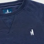 Johnnie-O Freeman Crewneck Fleece Sweatshirt - Midnight Navy