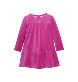 Bisby Bisby Magenta Velour Lisle Dress