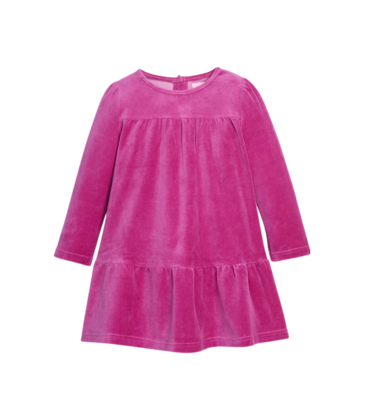 Bisby Bisby Magenta Velour Lisle Dress