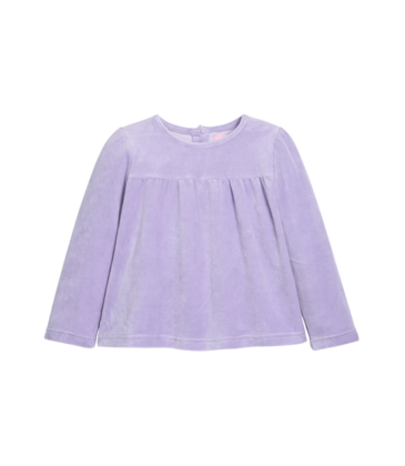 Bisby Bisby Lavender Velour Lisle Top