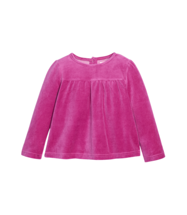 Bisby Bisby Magenta Velour Lisle Top