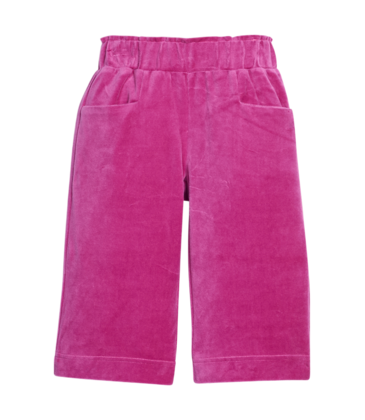 Bisby Bisby Magenta Velour Palazzo Pants