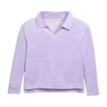 Bisby Bisby Lavender Velour Polo Pullover