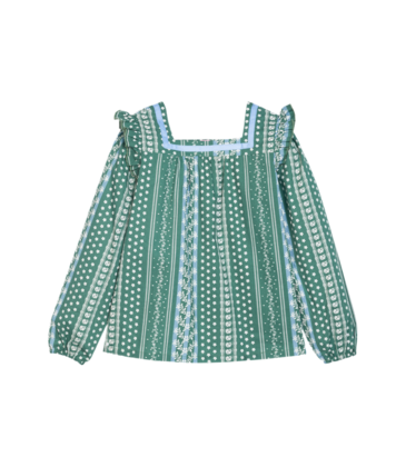 Bisby Bisby Fairfield Forest Stripe Adams Top