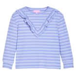 Bisby Bisby Blue Sparkle Stripe Aspen Tee