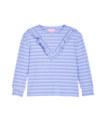 Bisby Bisby Blue Sparkle Stripe Aspen Tee