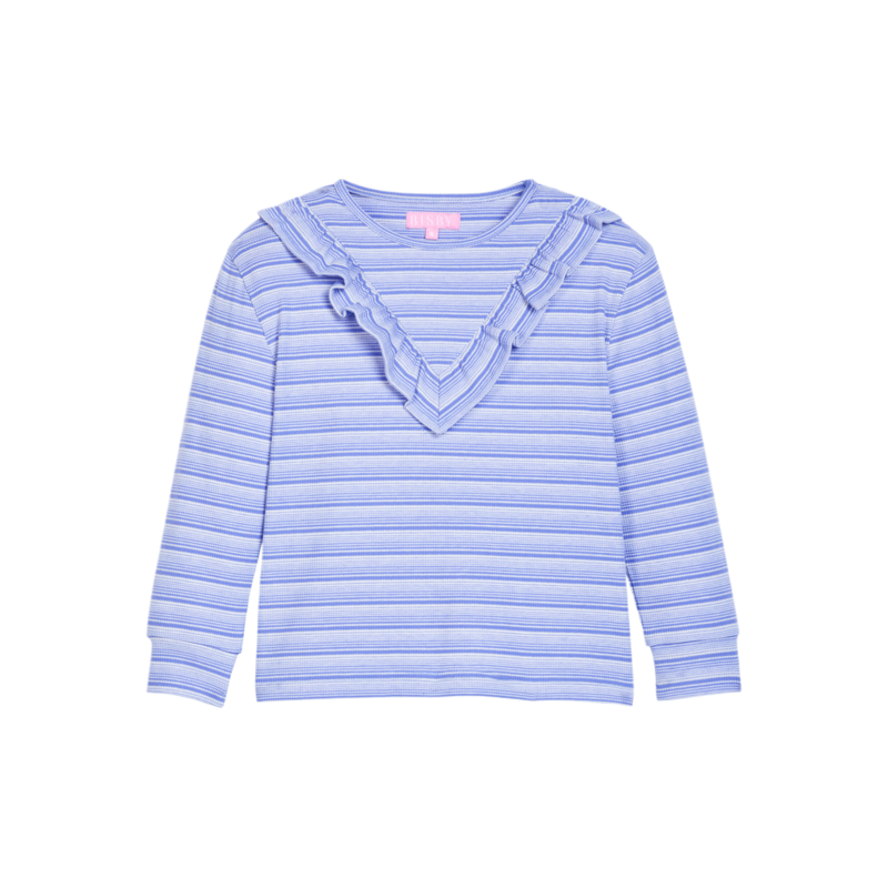 Bisby Bisby Blue Sparkle Stripe Aspen Tee