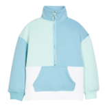 Bisby Bisby Blue & Mint Colorblock Pullover