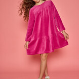 Bisby Bisby Magenta Velour Lisle Dress