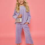 Bisby Bisby Lavender Velour Palazzo Pants