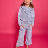 Bisby Bisby Blue Sparkle Stripe Palazzo Pants
