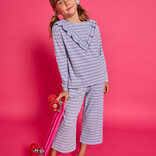 Bisby Bisby Blue Sparkle Stripe Palazzo Pants