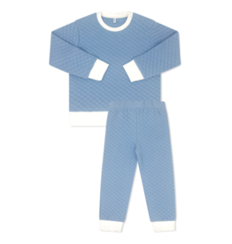 Lullaby Set Lullaby Set Harris Quilted Playsuit - Baylor Blue