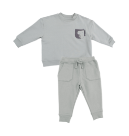 Angel Dear Angel Dear Sweatshirt & Jogger Set - Dino/Green
