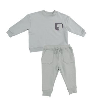 Angel Dear Angel Dear Sweatshirt & Jogger Set - Dino/Green