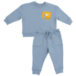 Angel Dear Angel Dear Sweatshirt & Jogger Set - Digger/Citadel Blue