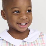 The Beaufort Bonnet Company TBBC Peter Pan Collar Shirt Onesie - WAW