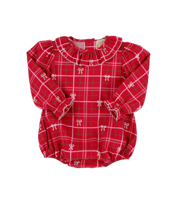 The Beaufort Bonnet Company TBBC Ramona Ruffle Bubble Flannel - Torrington Tartan/PP