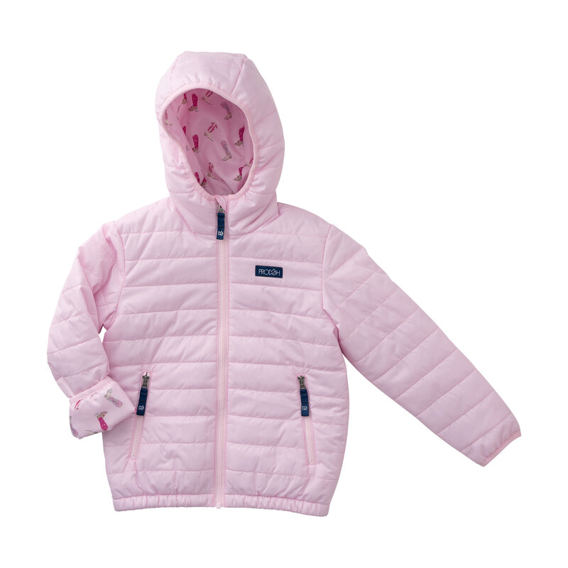 PRODOH Prodoh Pink Tulle Hooded Puffer Jacket