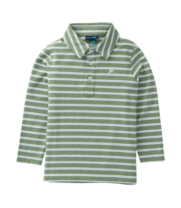 PRODOH Prodoh Hedge Cashmere Blue Stripe Too Cool for School Polo