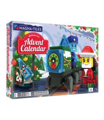 MAGNA-TILES mircoMAGS Advent Calendar 34 Piece Set