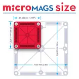 MAGNA-TILES mircoMAGS Learn Letters 56 Piece Set