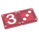MAGNA-TILES mircoMAGS Learn Numbers 56 Piece Set