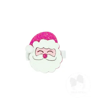 Wee Ones Wee Ones Holiday Glitter Santa Hair Clip