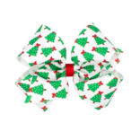 Wee Ones Wee Ones King Red Christmas Tree Printed Bow
