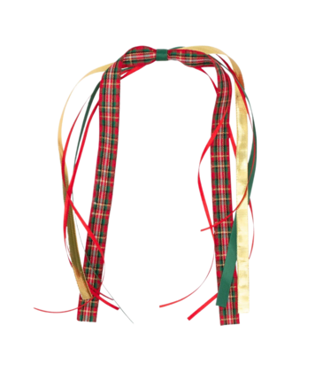 Wee Ones Wee Ones Christmas Plaid Streamers Clip