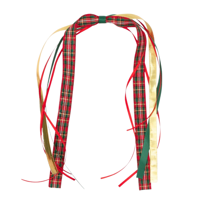 Wee Ones Wee Ones Christmas Plaid Streamers Clip