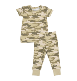 Angel Dear Angel Dear Short Sleeve Loungewear Set - Camo
