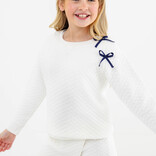 The Beaufort Bonnet Company TBBC Cassidy Comfy Crewneck Quilted - Palmetto Pearl/Bows