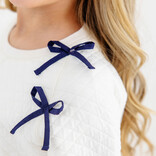 The Beaufort Bonnet Company TBBC Cassidy Comfy Crewneck Quilted - Palmetto Pearl/Bows