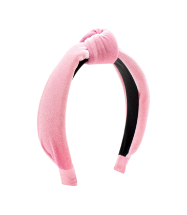 Wee Ones Wee Ones Pearl Sparkle Velvet Knot Headband