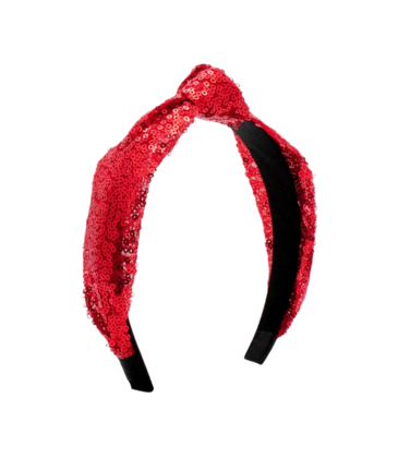 Wee Ones Wee Ones Red Sequin Knot Headband